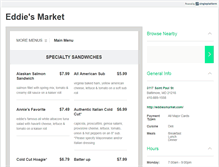 Tablet Screenshot of eddiesmarket.com